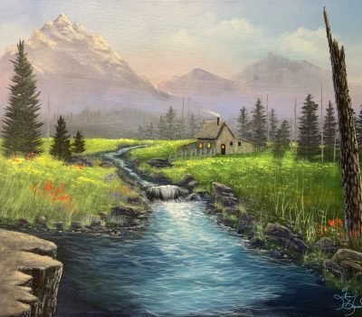 Beside Shining Water - Acrylic