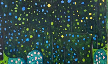20 Gustavgarten (inspired By Gustav Klimt, Roses Under The Trees) Oil