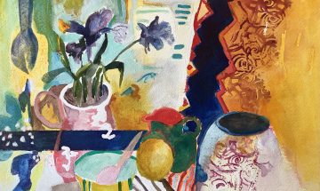29 Irises (inspired By Shirley Trevena) Acrylic