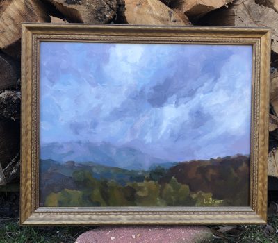 Mountains In The Rain - Oil