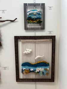 3. Framed Sunflower Weavings (small $75, Large $150)