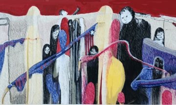 56 At The Theatre Mixed Media
