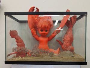 3 Baby Lobsters Mixed Media