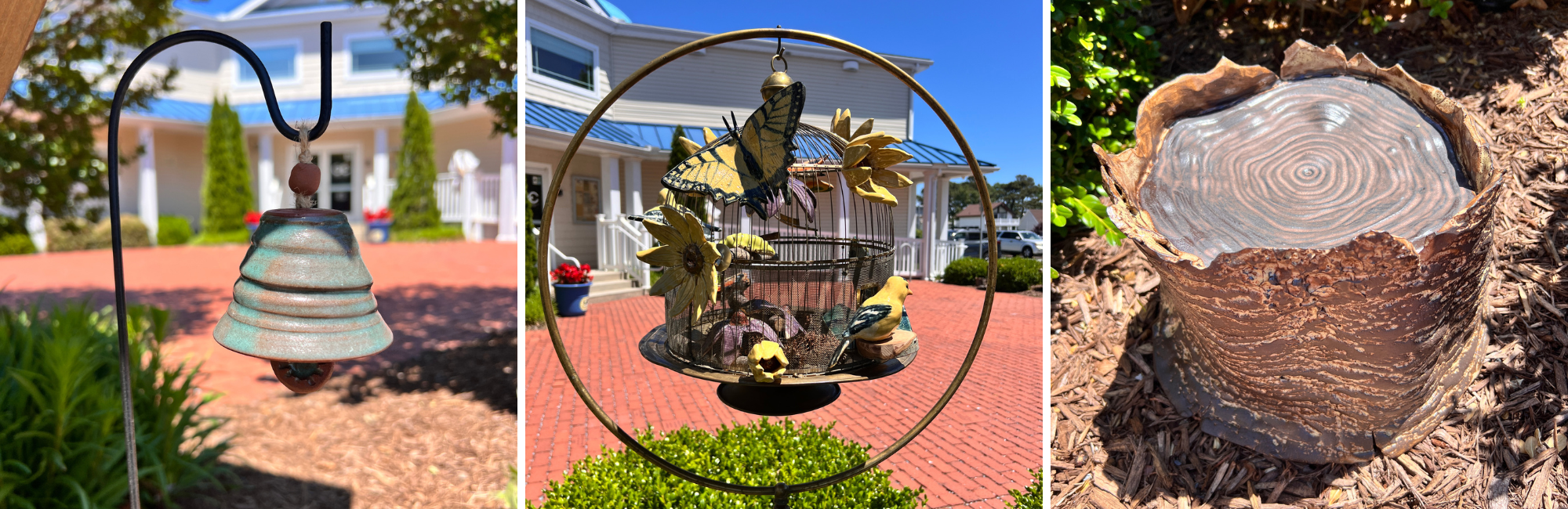 Featured in the Sandy & Palmer Gillis Courtyard / Clay Guild of the Eastern Shore Outdoor Sculpture Garden