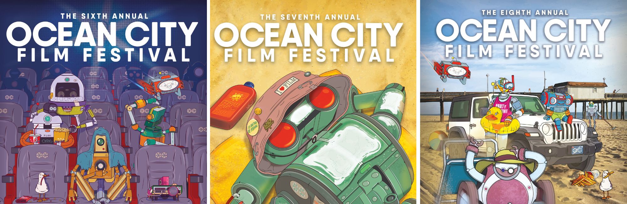 Featured in the Staircase Gallery / OC Film Festival 10th Anniversary Poster Hall