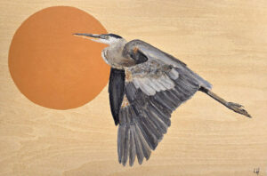 Heron12x18acrylicwood