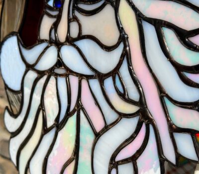 Santa Stained Glass