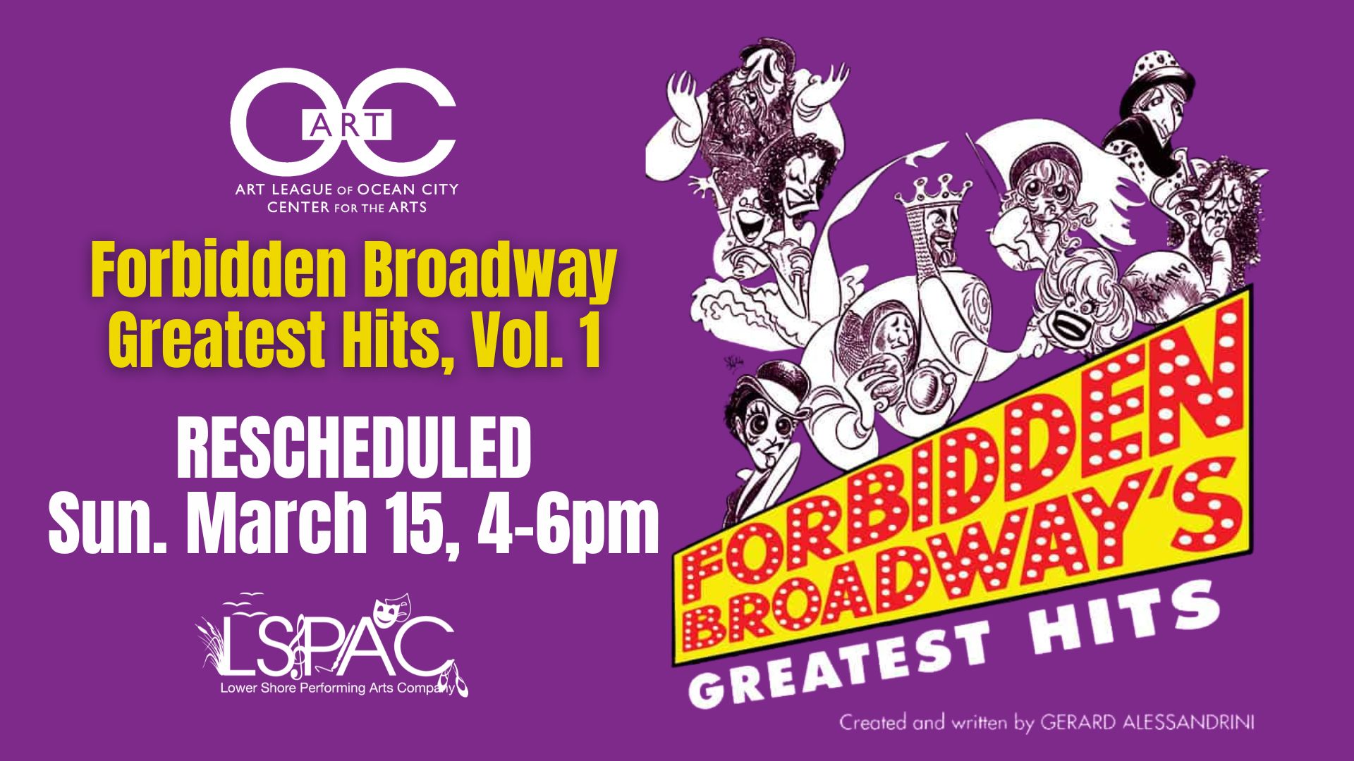 Forbidden Broadway Greatest Hits, Vol. 1 Rescheduled