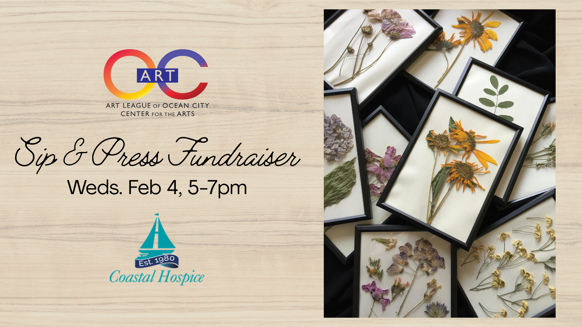 Sip & Press Fundraiser A Floral Evening